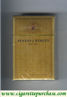 Benson and Hedges king size cigarettes Park Avenue Premium Quality